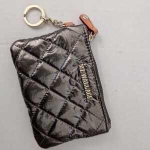 MZ Wallace Flat Metro Key Pouch Metallic Bronze